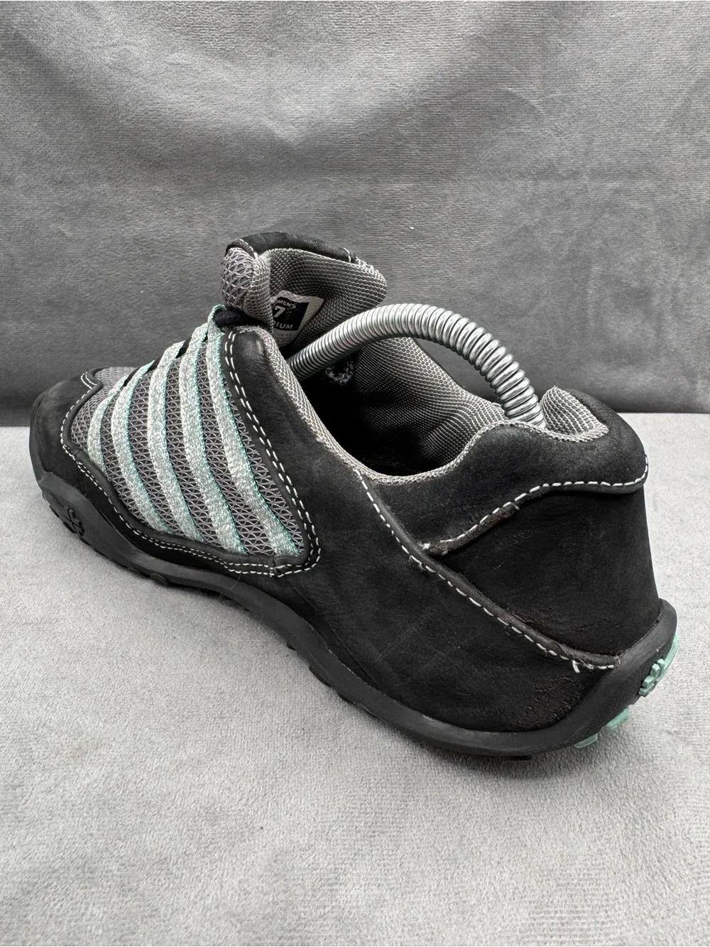 Kuru Chicane Sneakers Women’s Size 7 Black Teal Walking‎ Comfort Shoes